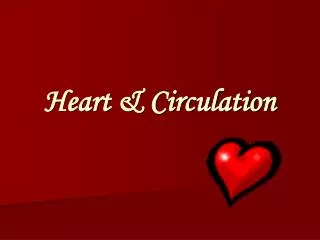 Heart &amp; Circulation
