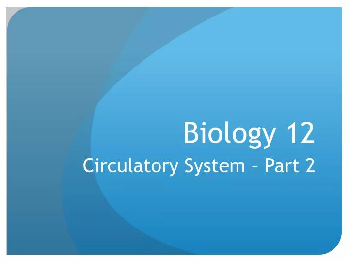 biology 12