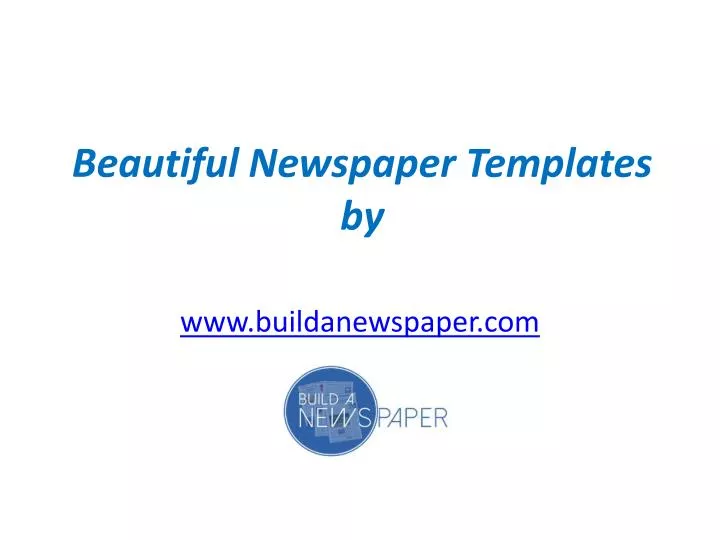 beautiful newspaper templates by