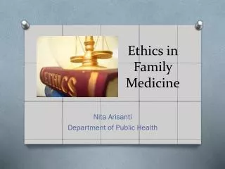 Ethics in Family Medicine