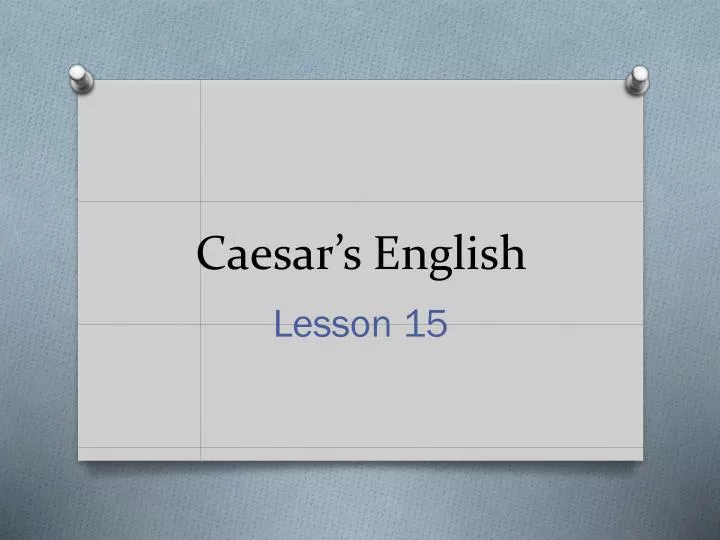 caesar s english