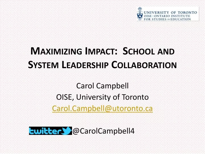 maximizing impact school and system leadership collaboration