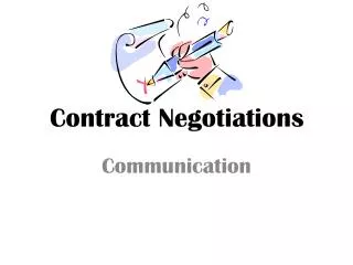 contract negotiations