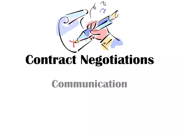 contract negotiations