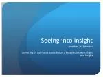 Seeing into Insight