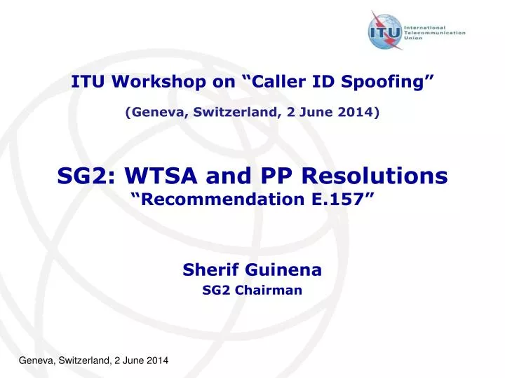 sg2 wtsa and pp resolutions recommendation e 157