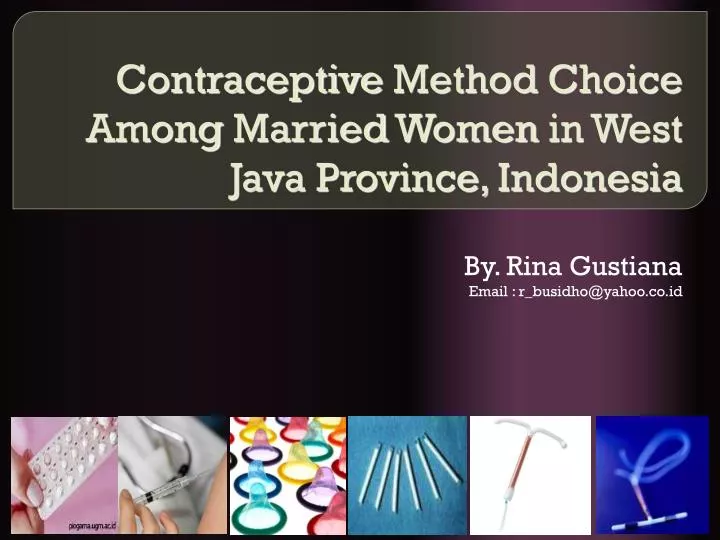 contraceptive method choice among married women in west java province indonesia