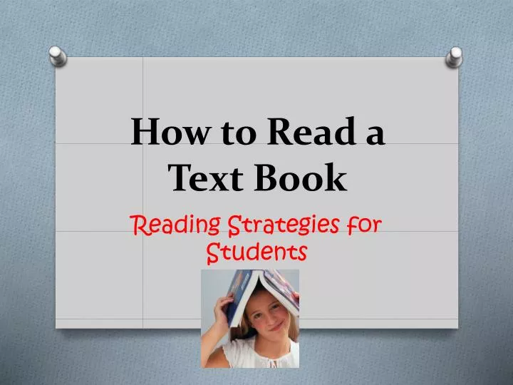 how to read a text book
