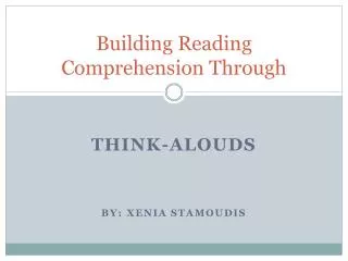Building Reading Comprehension Through