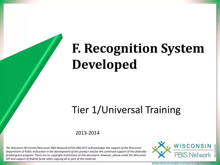 f recognition system developed