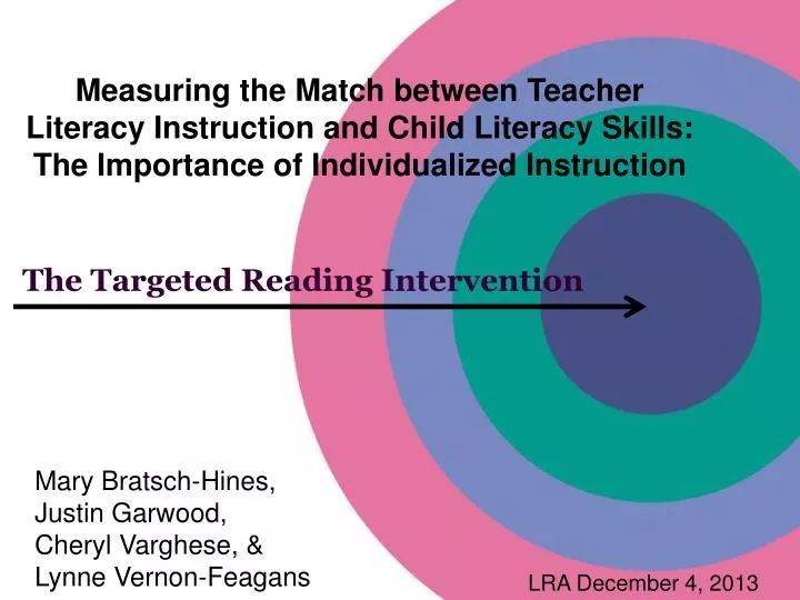 the targeted reading intervention