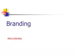 Branding