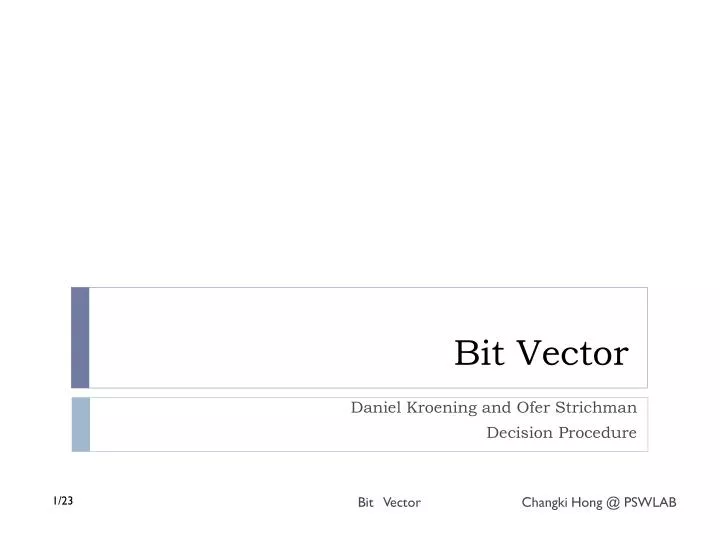 bit vector