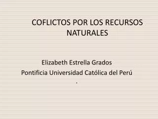 coflictos por los recursos naturales