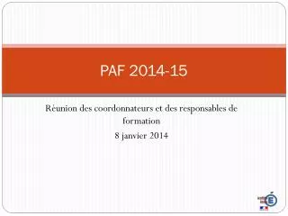 paf 2014 15