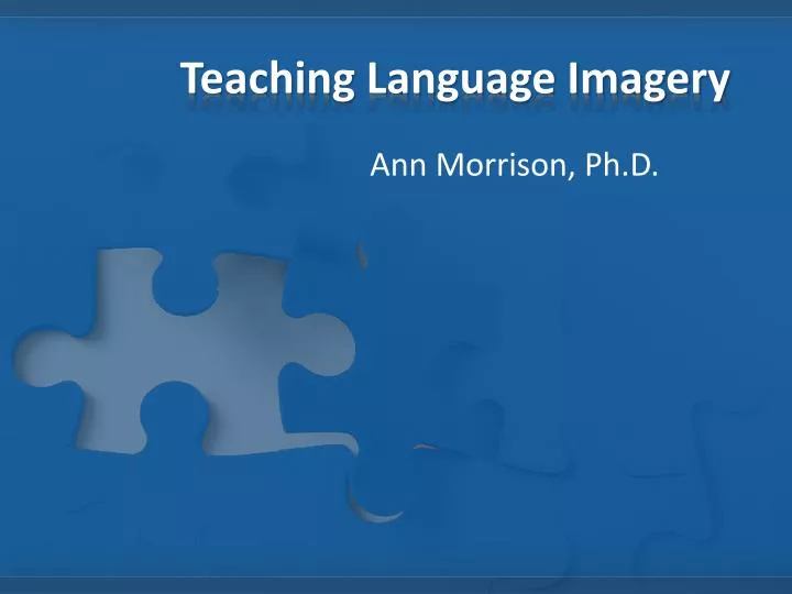 teaching language imagery