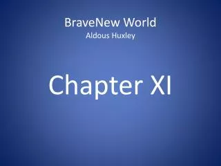 BraveNew World Aldous Huxley
