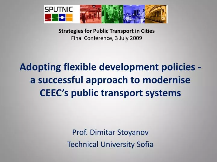 strategies for public transport in cities final conference 3 july 2009