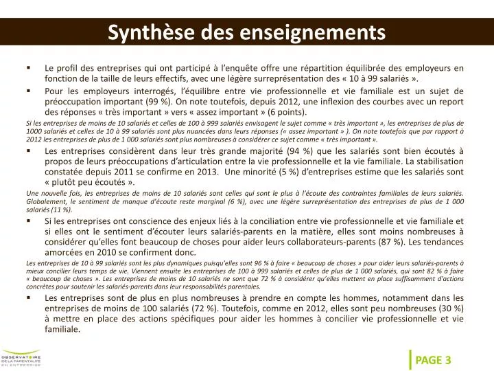 synth se des enseignements