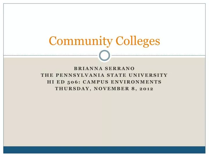 community colleges