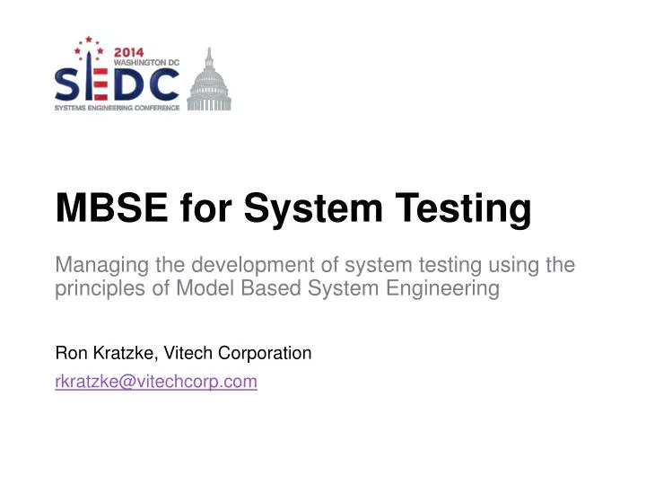 mbse for system testing