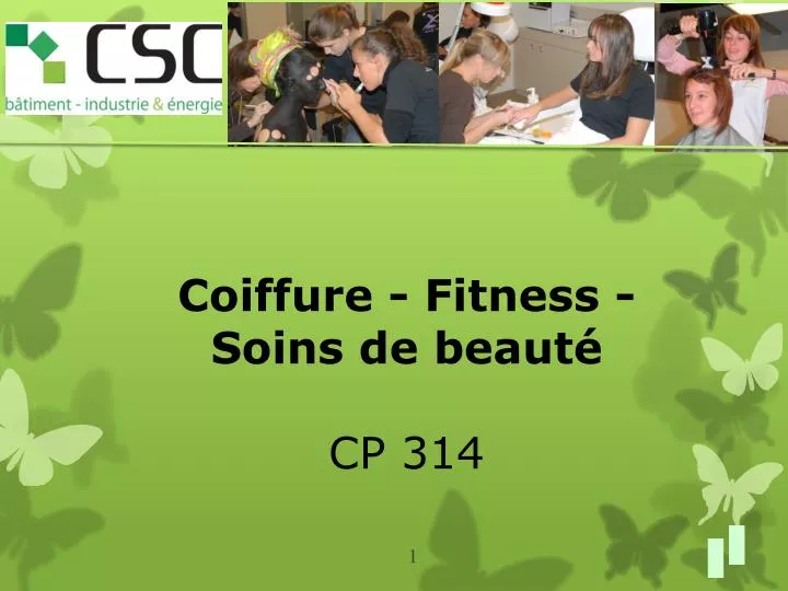 coiffure fitness soins de beaut cp 314