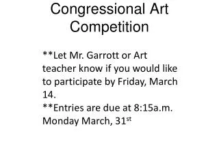 Congressional Art Competition