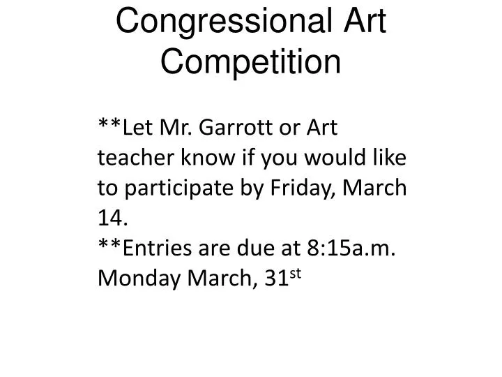 congressional art competition
