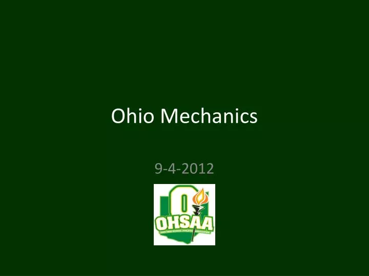 ohio mechanics