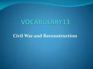 VOCABULARY13