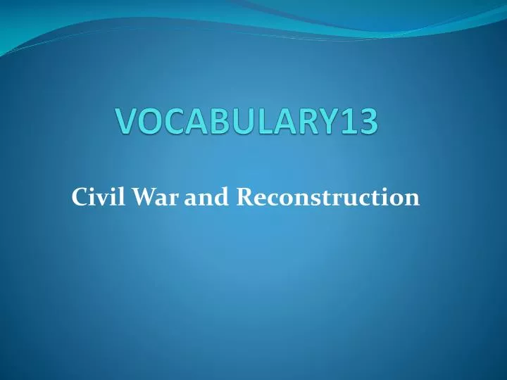vocabulary13
