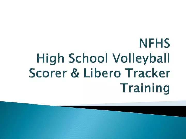 nfhs high school volleyball scorer libero tracker training