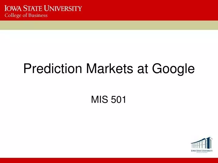 prediction markets at google