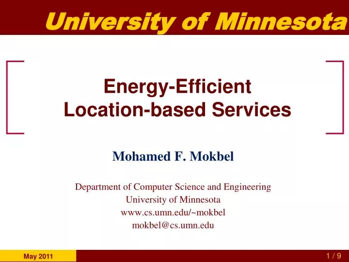energy efficient location based services