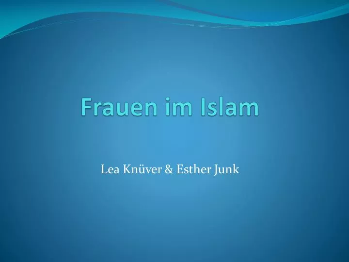 frauen im islam