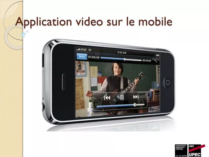 application video sur le mobile