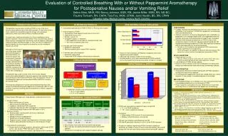 Evaluation of Controlled Breathing With or Without Peppermint Aromatherapy