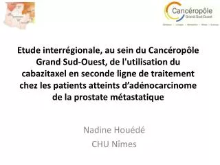 Nadine Houédé CHU Nîmes