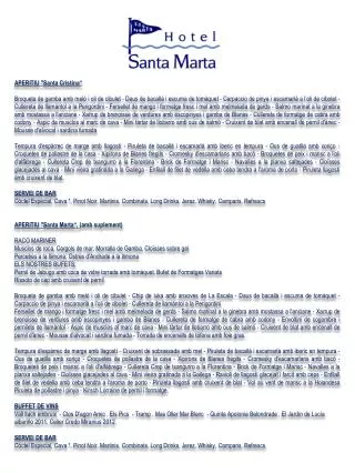 APERITIU "Santa Cristina“