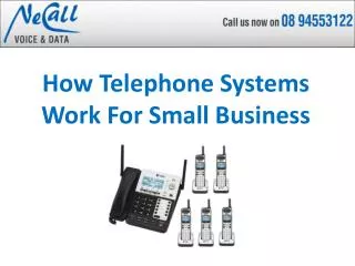 How Telephone Systems Work For Small Business