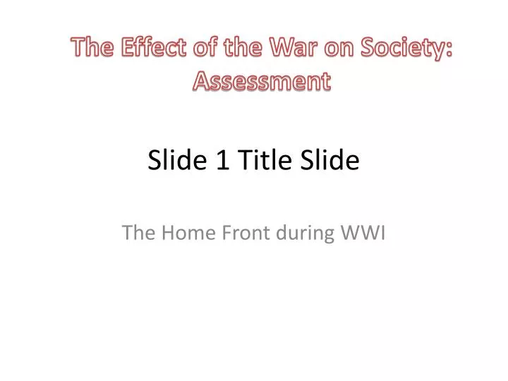 slide 1 title slide