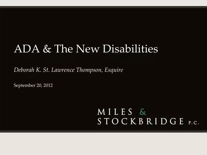 ada the new disabilities