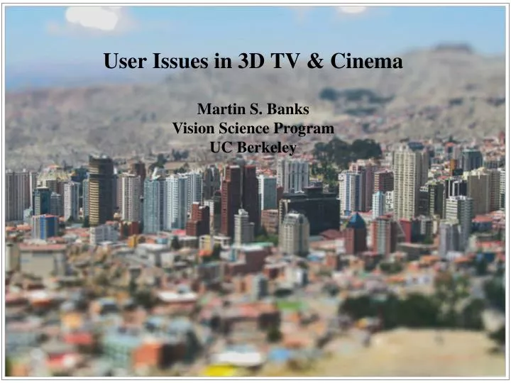 user issues in 3d tv cinema