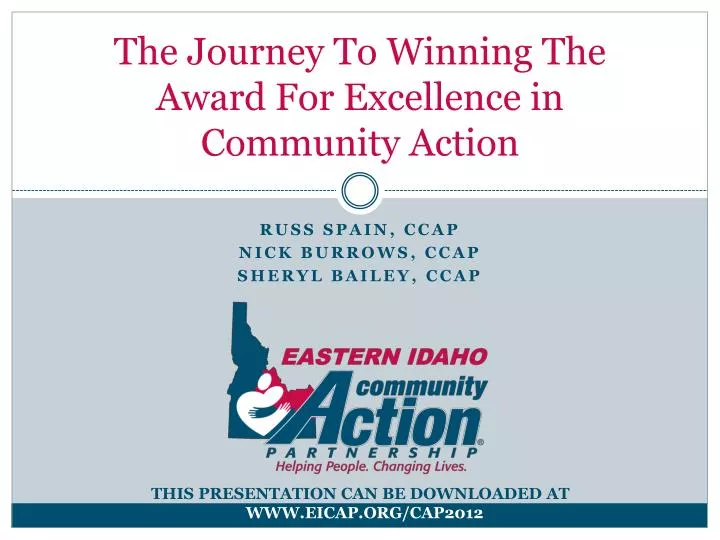 the journey to winning the award for excellence in community action