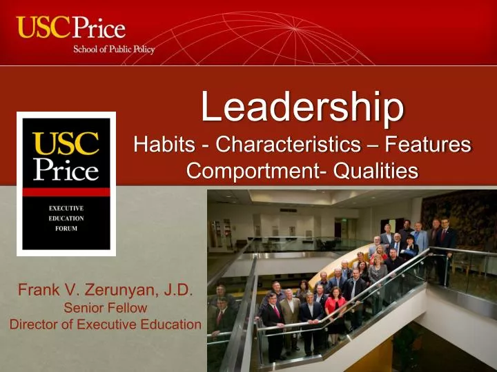 leadership habits characteristics features comportment qualities