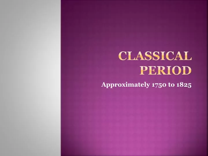 classical period