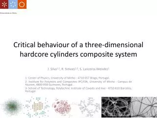 Critical behaviour of a three-dimensional hardcore cylinders composite system