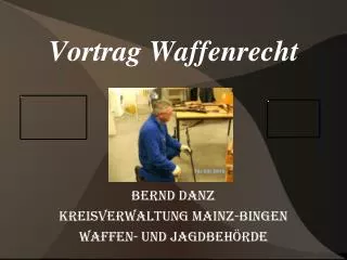 vortrag waffenrecht