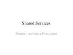 Shared Services - slide 1