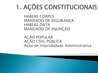 1 a es constitucionais